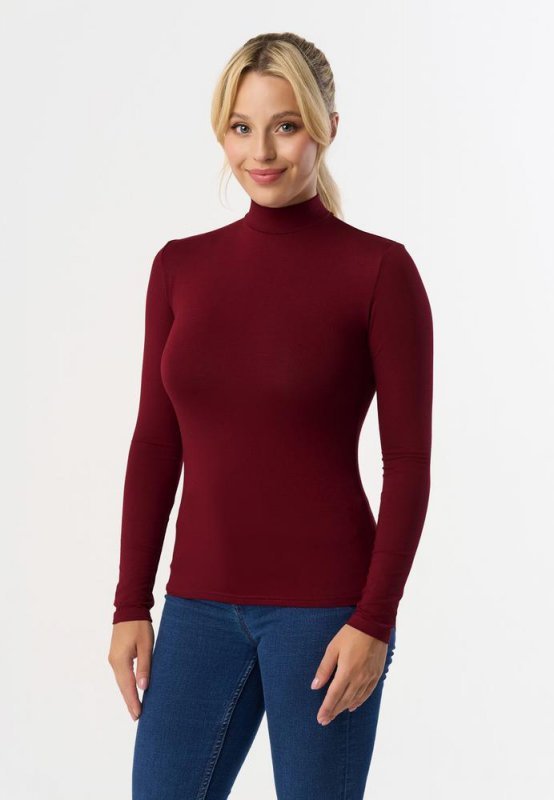 PÓŁGOLF RESTA, DŁUGI RĘKAW - KOLOR DENIM, STALOWY, MARSALA, BORDO
