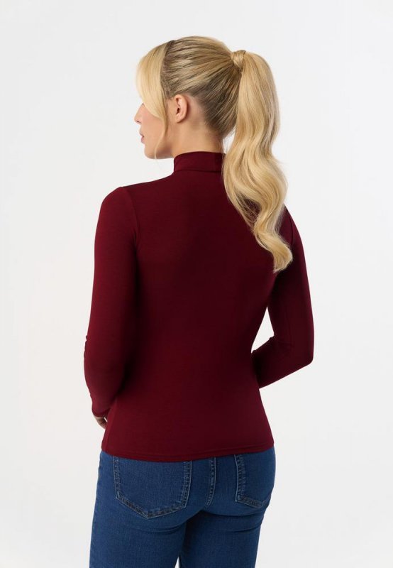 PÓŁGOLF RESTA, DŁUGI RĘKAW - KOLOR DENIM, STALOWY, MARSALA, BORDO