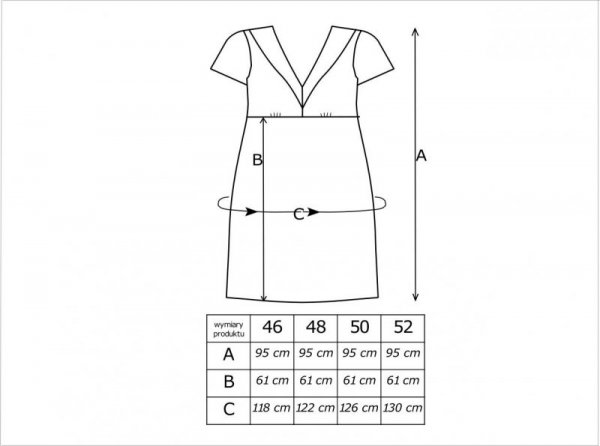 KOSZULA NOCNA Z KORONKĄ - EMMA PLUS SIZE