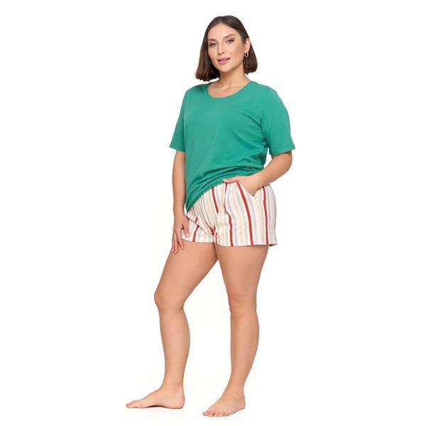 PIŻAMA DAMSKA PLUS SIZE PDD3500-012 S/S 2025