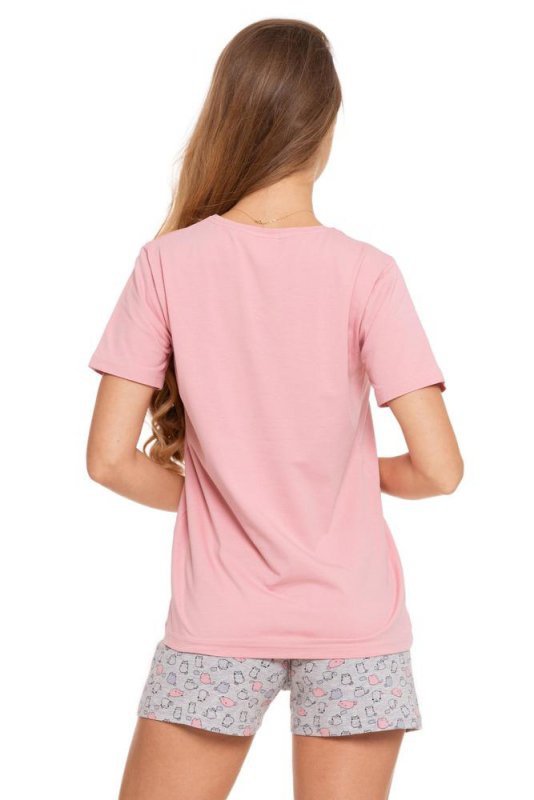 PIŻAMA DAMSKA W KOTKI PLUS SIZE PDD4200-023 - SS/2024