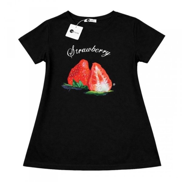 T-SHIRT DAMSKI WZÓR TRUSKAWKA ONESIZE 764723