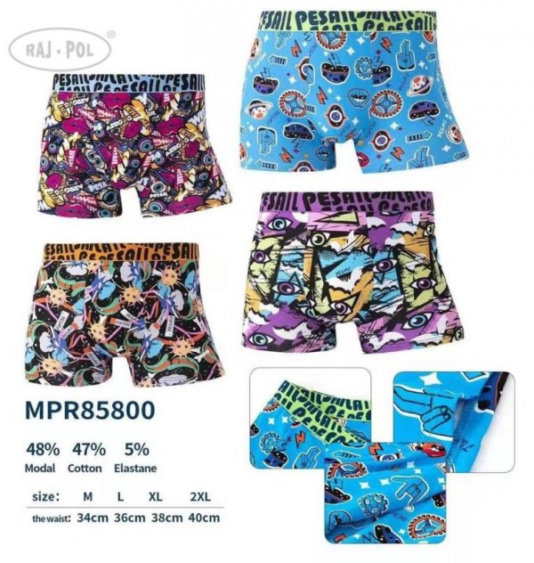 BOKSERKI MĘSKIE WZOROWANE PESAIL MPR85800 ART.721832