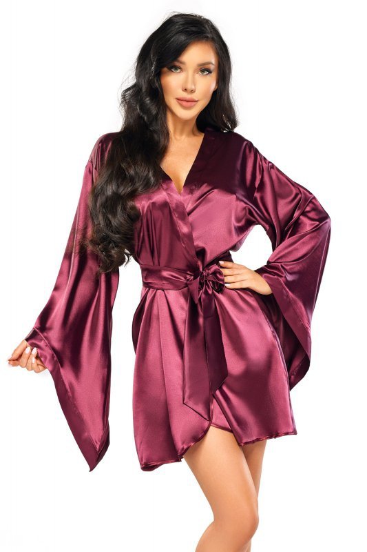 Beauty Night Samira peignoir burgundy
