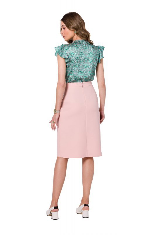 Stylove S343 Spódnica - pudrowa