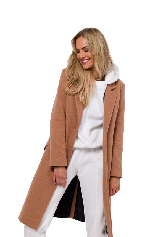 Moe M759 Bluza z kapturem - ecru