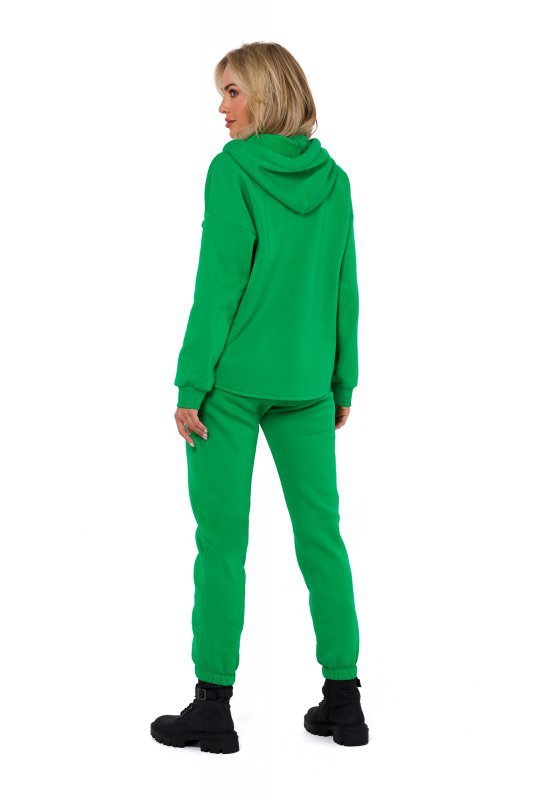 Moe M761 Bluza z kapturem zasuwana na zamek - soczysta zieleń