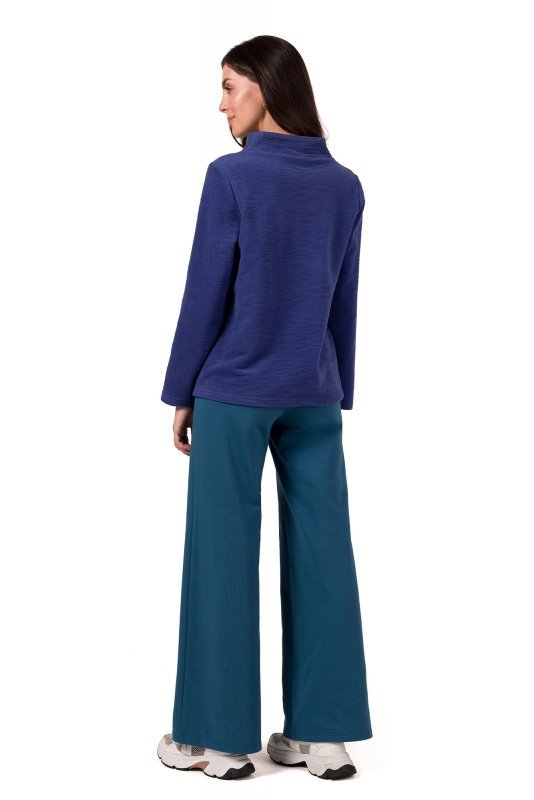 BeWear B268 Bluza z wysokim kołnierzem - indygo