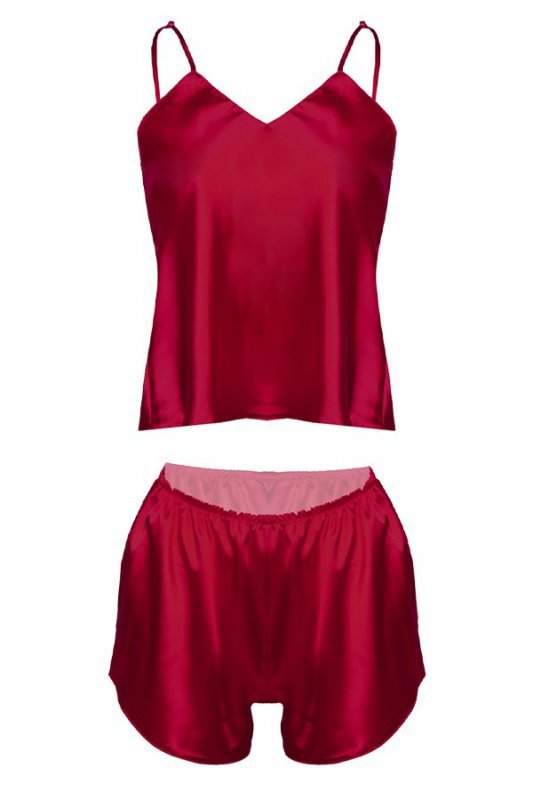 D Karen KOMPLET KAREN SATYNA BORDO