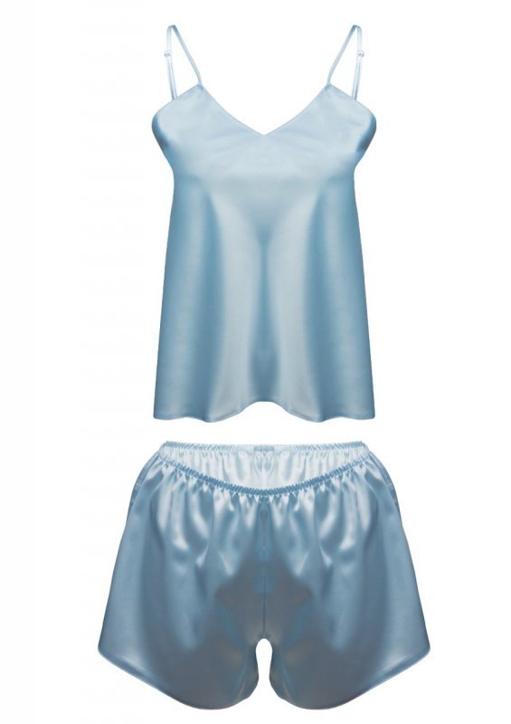 D Karen KOMPLET KAREN SATYNA BABY BLUE