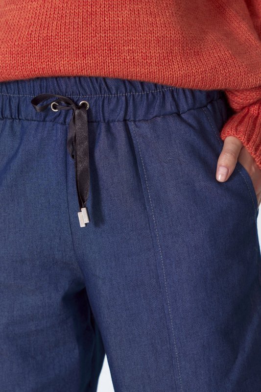 Nife Luźne spodnie jeansowe - SD50