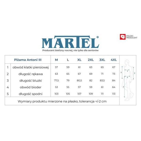 PIŻAMA MĘSKA ANTONI R.M-2XL