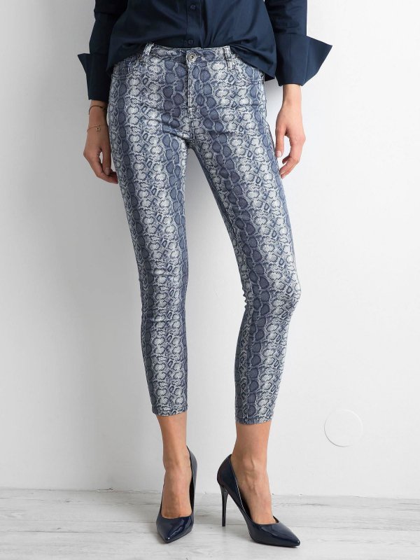 Spodnie jeans-NM-DE-SP-17632.30P-ciemny niebieski rozmiar - S