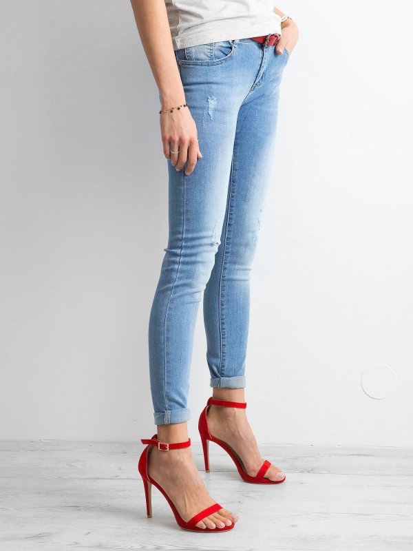 Spodnie jeans-NM-DE-SP-17621.31P-niebieski rozmiar - XS
