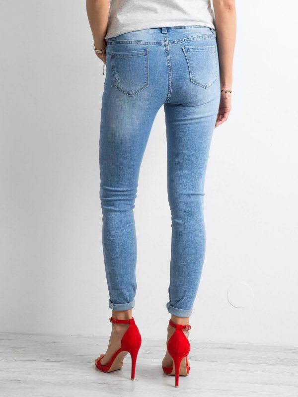Spodnie jeans-NM-DE-SP-17621.31P-niebieski rozmiar - XS