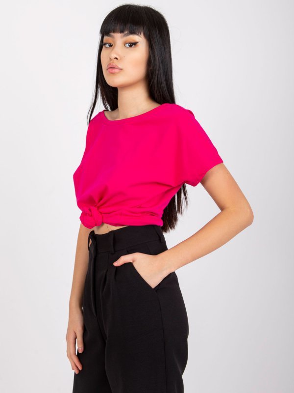 T-shirt-RV-TS-4662.03X-fuksjowy rozmiar - M