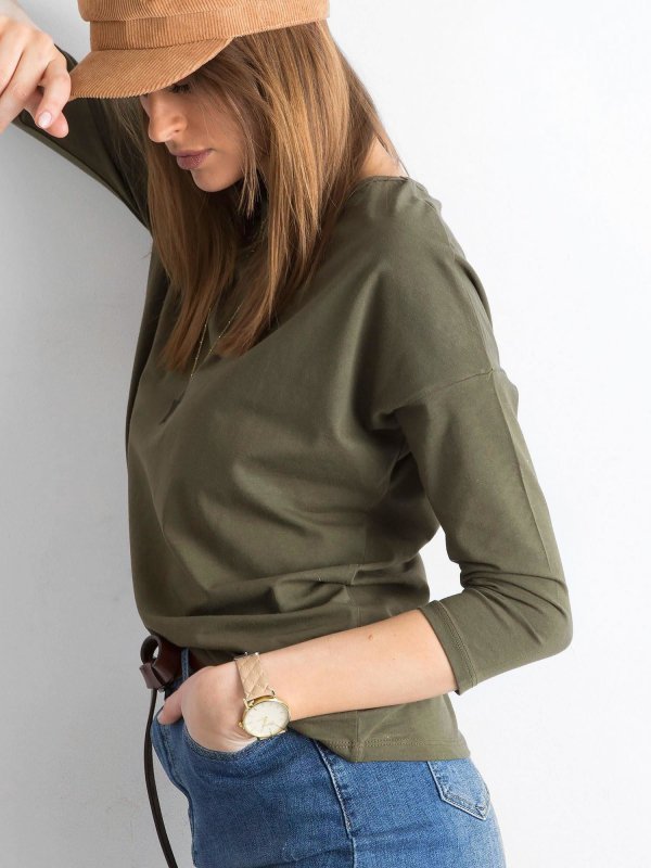 Bluzka-RV-BZ-4661.53P-khaki rozmiar - XS