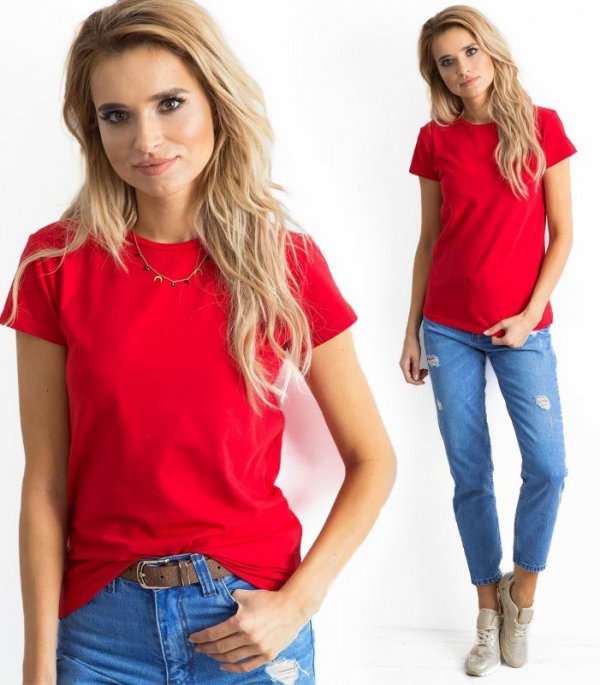 T-shirt-RV-TS-4623.86-czerwony rozmiar - S