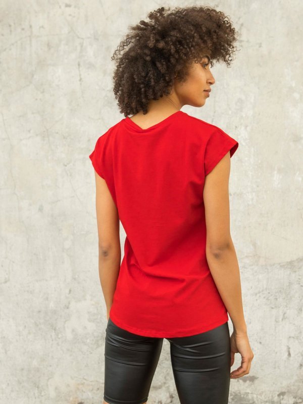 T-shirt-RV-TS-5231.69-czerwony rozmiar - L