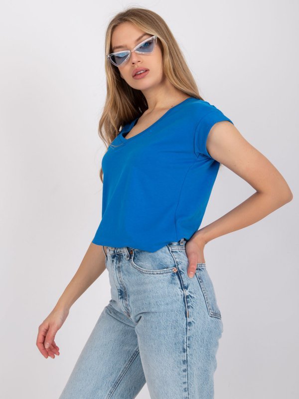 T-shirt-RV-TS-7543.12X-ciemny niebieski rozmiar - XL