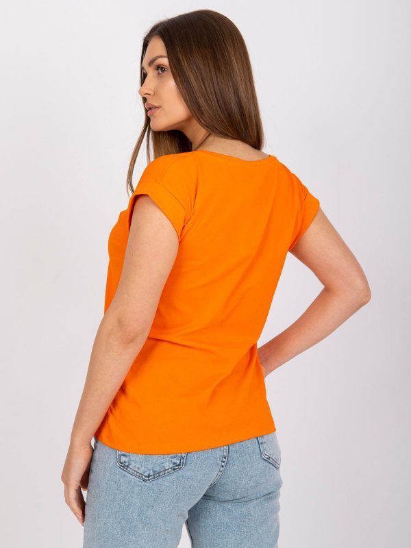 T-shirt-RV-TS-7543.12X-pomarańczowy rozmiar - XL