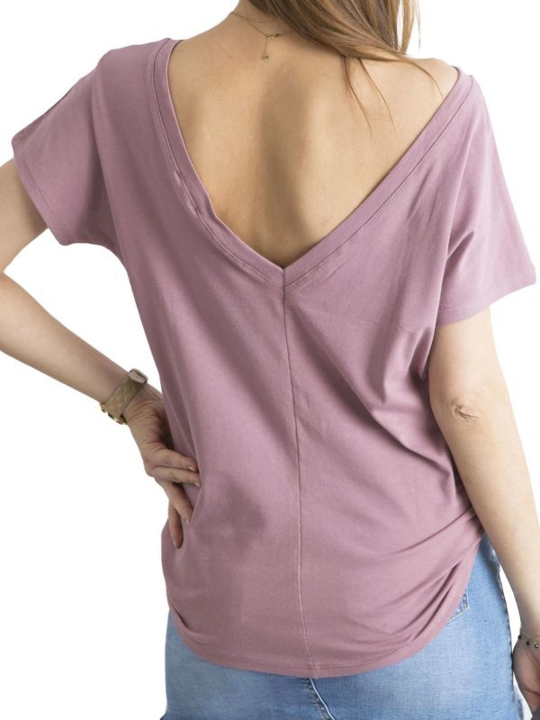 T-shirt-RV-TS-4662.35P-ciemny różowy rozmiar - M