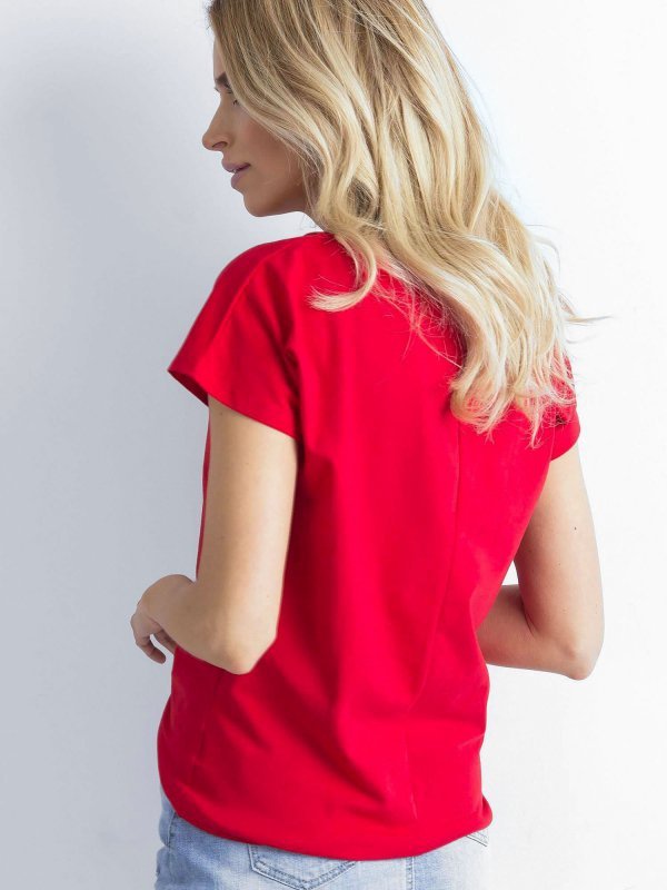 T-shirt-RV-BZ-4622.20-czerwony rozmiar - S