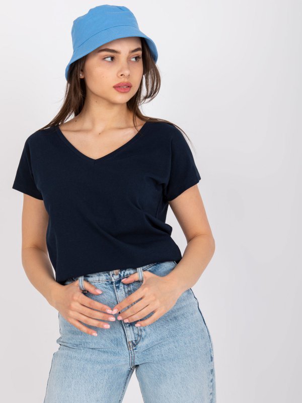 T-shirt-RV-TS-4832.42P-granatowy rozmiar - S