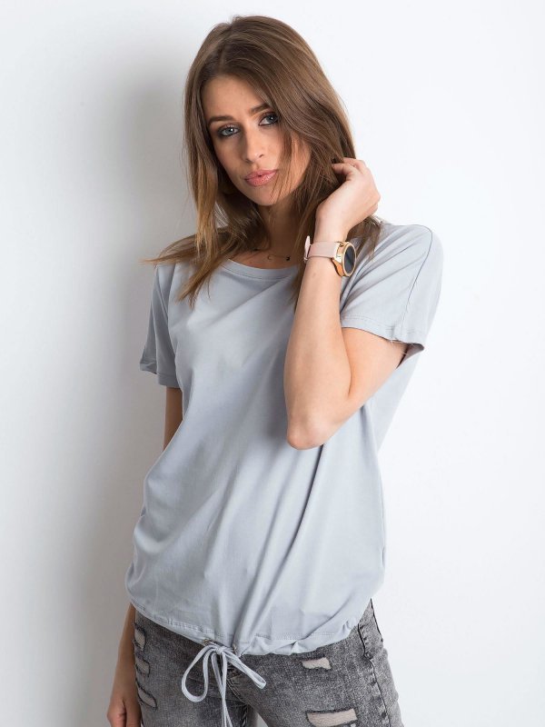T-shirt-RV-TS-4834.18P-jasny szary rozmiar - XS