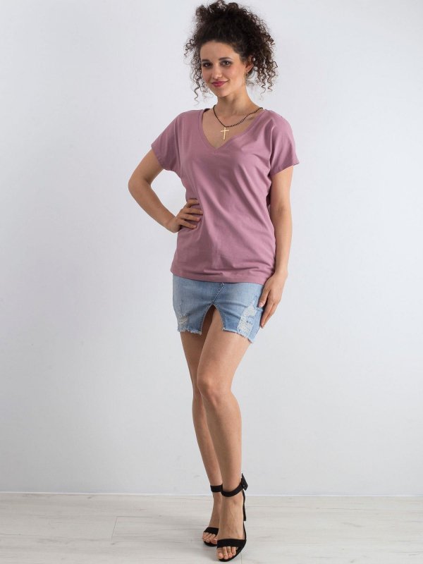 T-shirt-RV-TS-4832.19P-ciemny różowy rozmiar - L