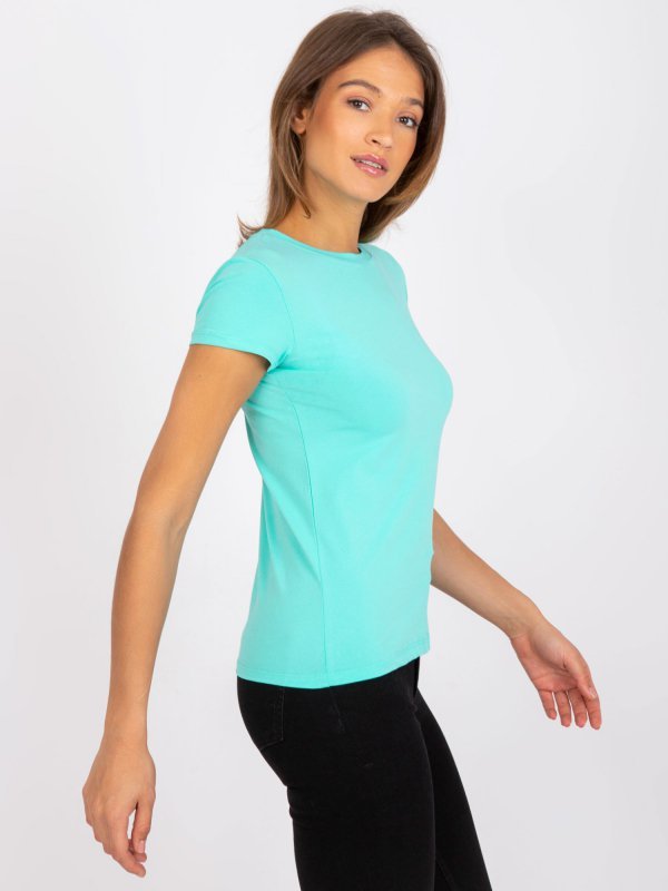 T-shirt-RV-TS-4623.83-turkusowy rozmiar - XL