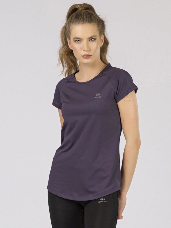 T-shirt-298-TS-TL-97101.03X-ciemny fioletowy rozmiar - M