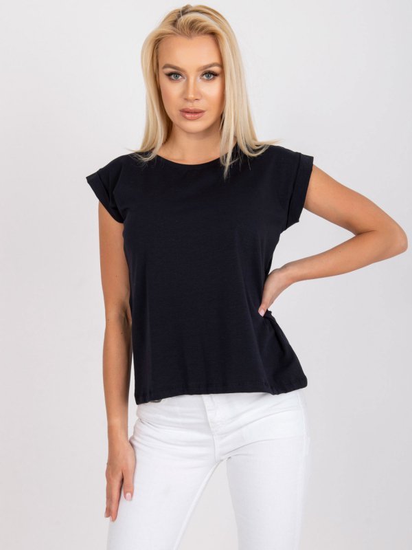 T-shirt-RV-TS-4833.32P-granatowy rozmiar - XS