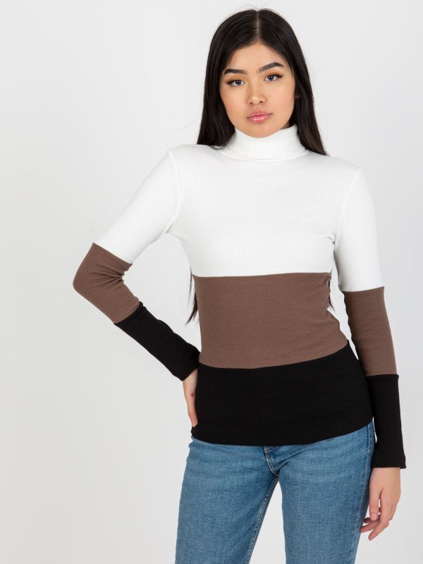 Bluzka-RV-BZ-8465.51-biało-czarny rozmiar - L/XL