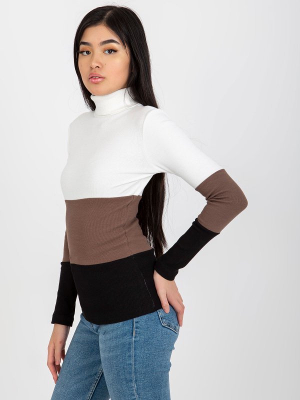 Bluzka-RV-BZ-8465.51-biało-czarny rozmiar - L/XL