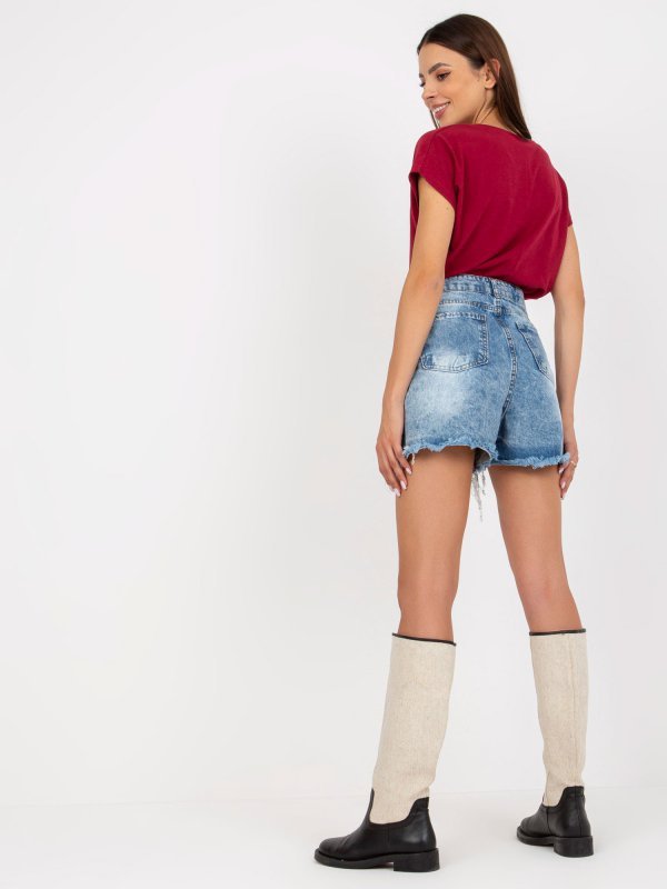T-shirt-B-014.04X-bordowy rozmiar - XS