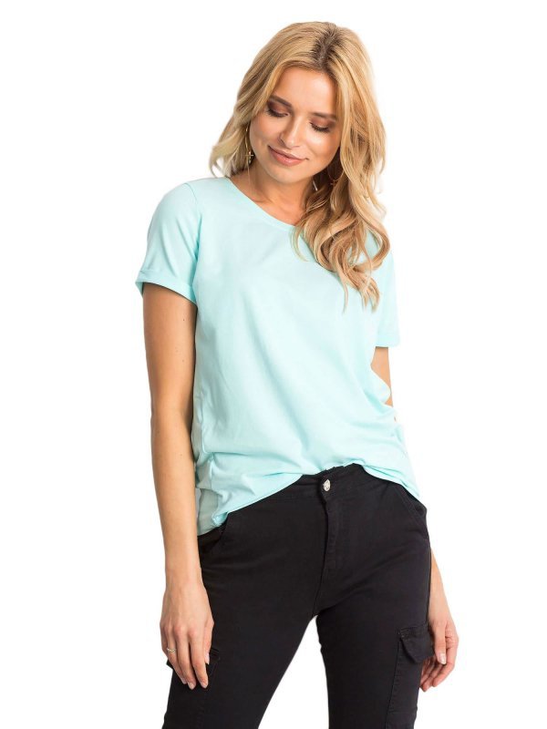 T-shirt-RV-TS-4838.56P-mietowy rozmiar - XL