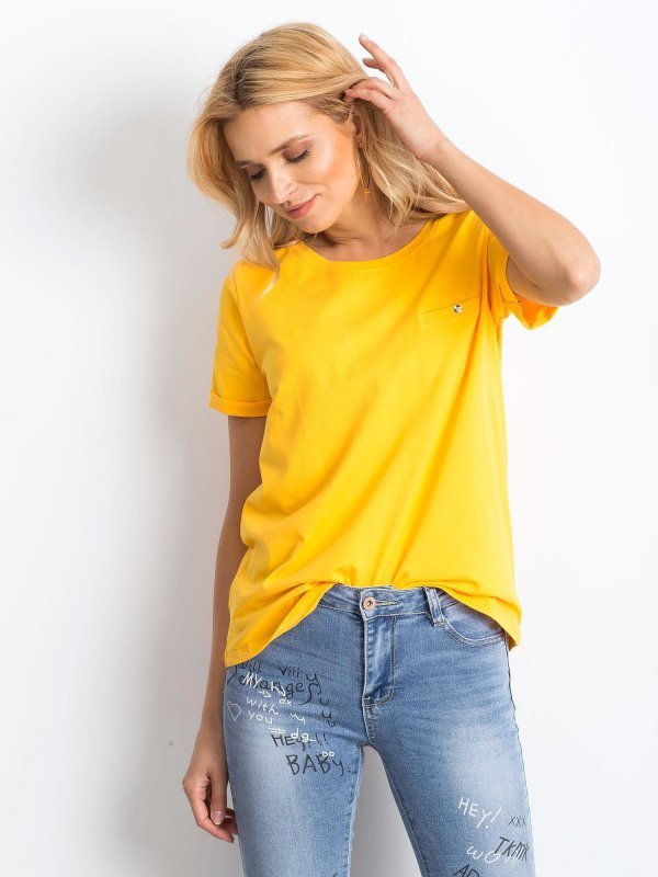 T-shirt-RV-TS-4838.14P-jasny pomarańczowy rozmiar - XL