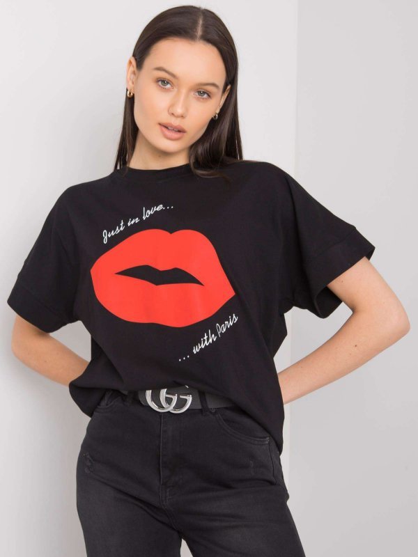 T-shirt-RV-TS-6726.84P-czarny rozmiar - S/M