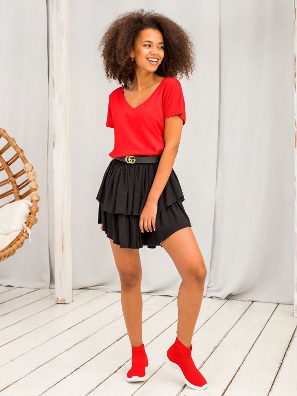 T-shirt-RV-TS-4832.14P-czerwony rozmiar - XS