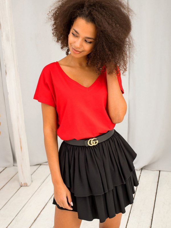 T-shirt-RV-TS-4832.14P-czerwony rozmiar - S