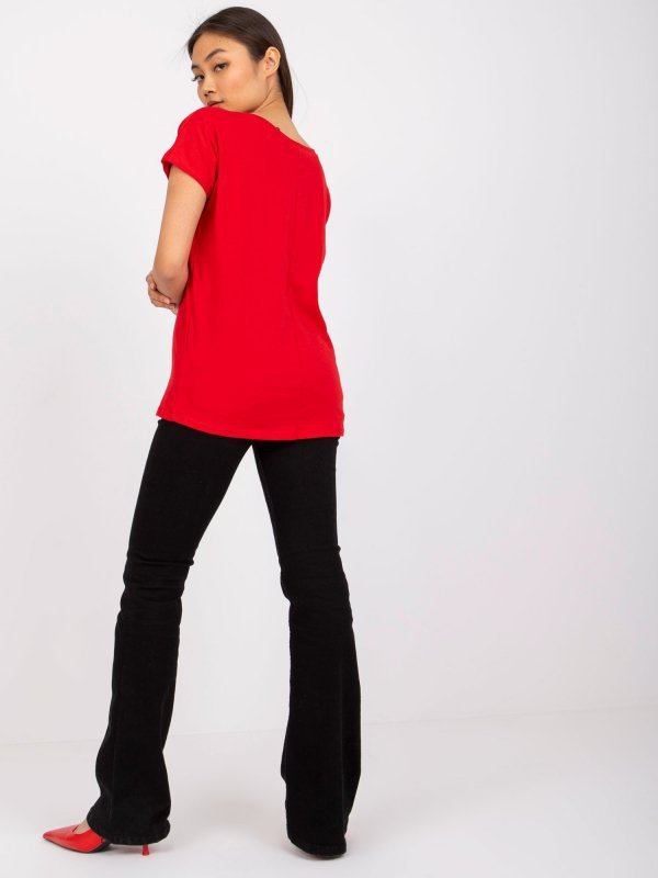 T-shirt-RV-TS-4832.14P-czerwony rozmiar - M