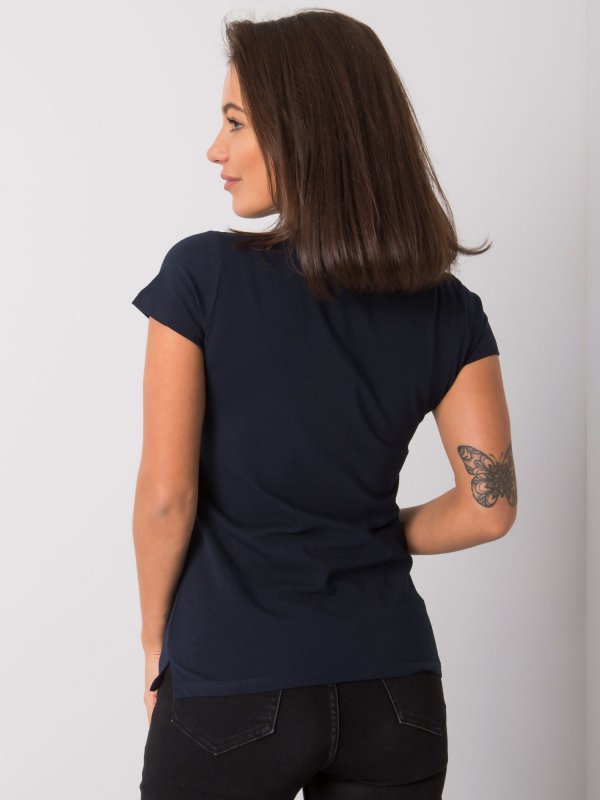 T-shirt-RV-TS-4837.24P-granatowy rozmiar - S