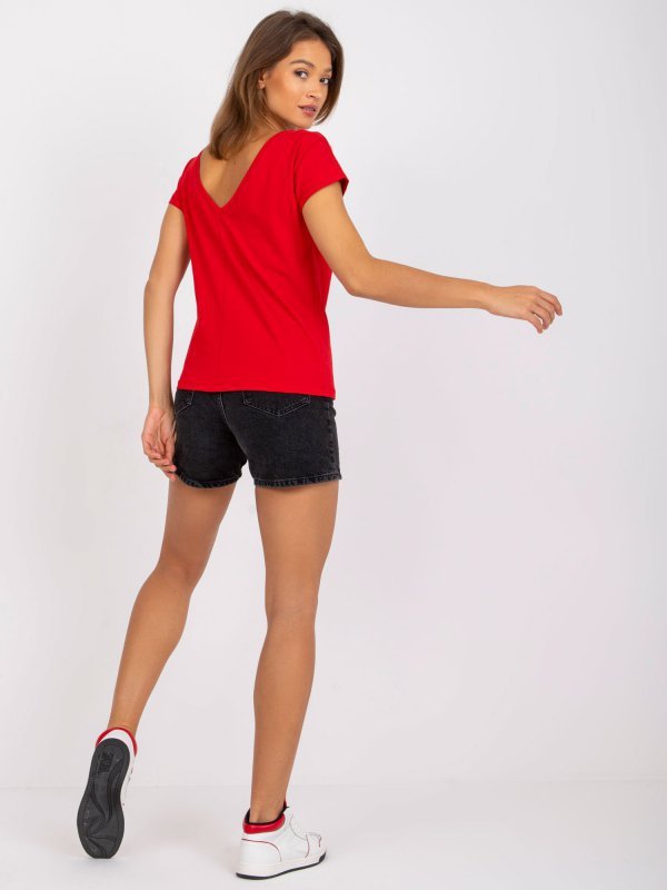T-shirt-RV-TS-4662.38P-czerwony rozmiar - S