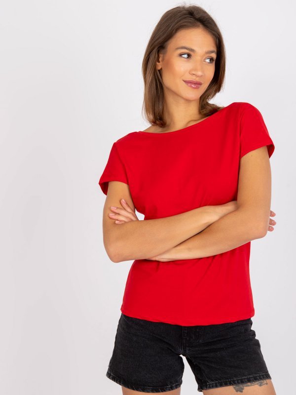 T-shirt-RV-TS-4662.38P-czerwony rozmiar - S