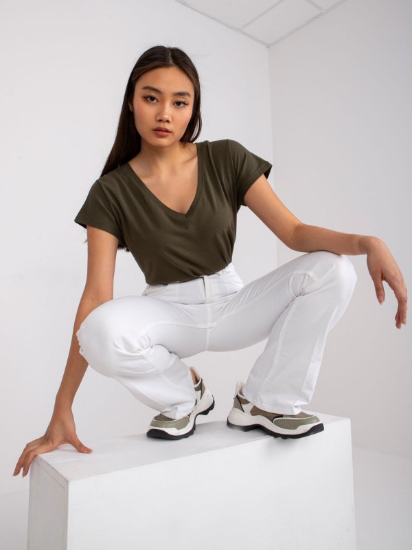 T-shirt-RV-TS-4832.40P-khaki rozmiar - XS
