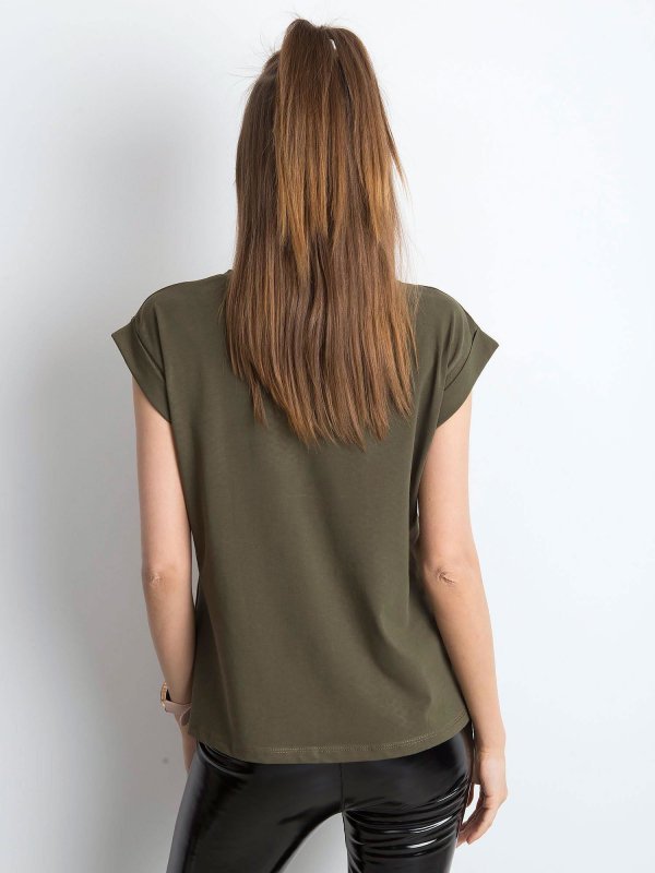 T-shirt-RV-TS-4833.36P-khaki rozmiar - XS
