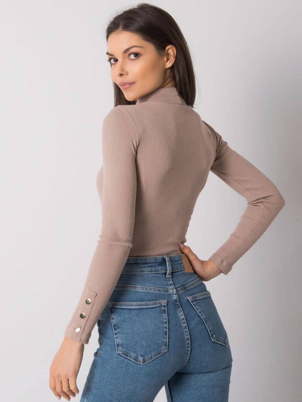 Bluzka-RV-BZ-7259.20-ciemny bezowy rozmiar - L