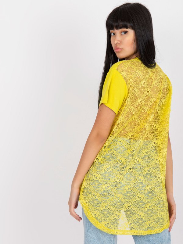 Bluzka-FA-BZ-7724.92P-limonkowy rozmiar - ONE SIZE