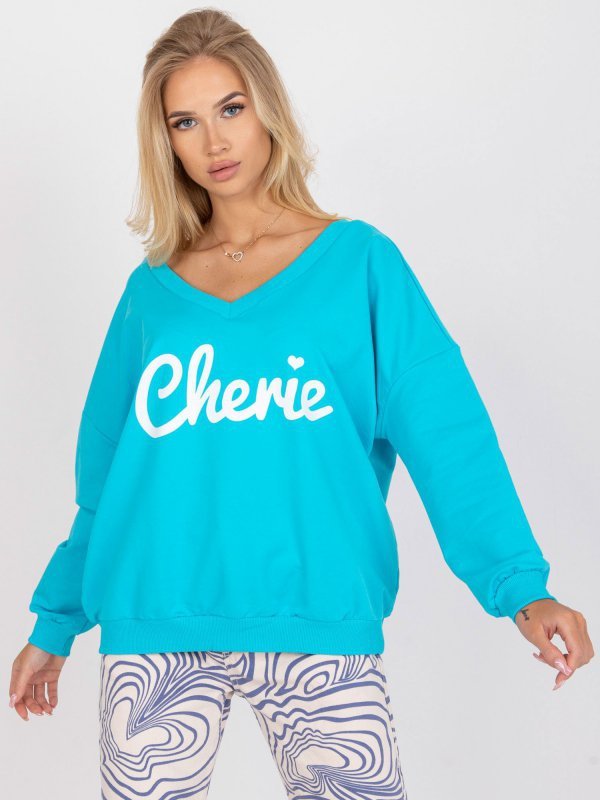 Bluza-FA-BL-7754.55P-biało-niebieski rozmiar - ONE SIZE